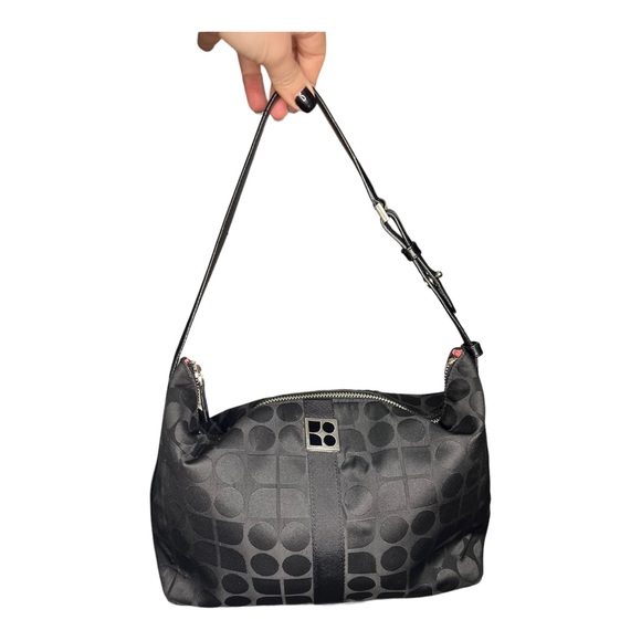 KATE SPADE NOEL print Vintage Original Black on Black Purse Logo Print - Picture 14 of 16